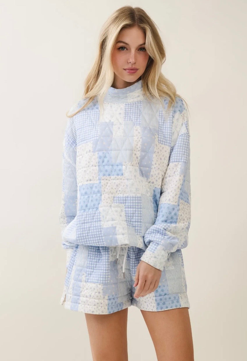 The Sunday Quilted Patchwork Pullover