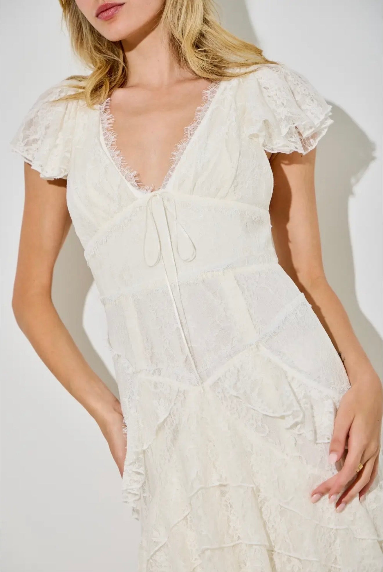 The Celestine Dress- White