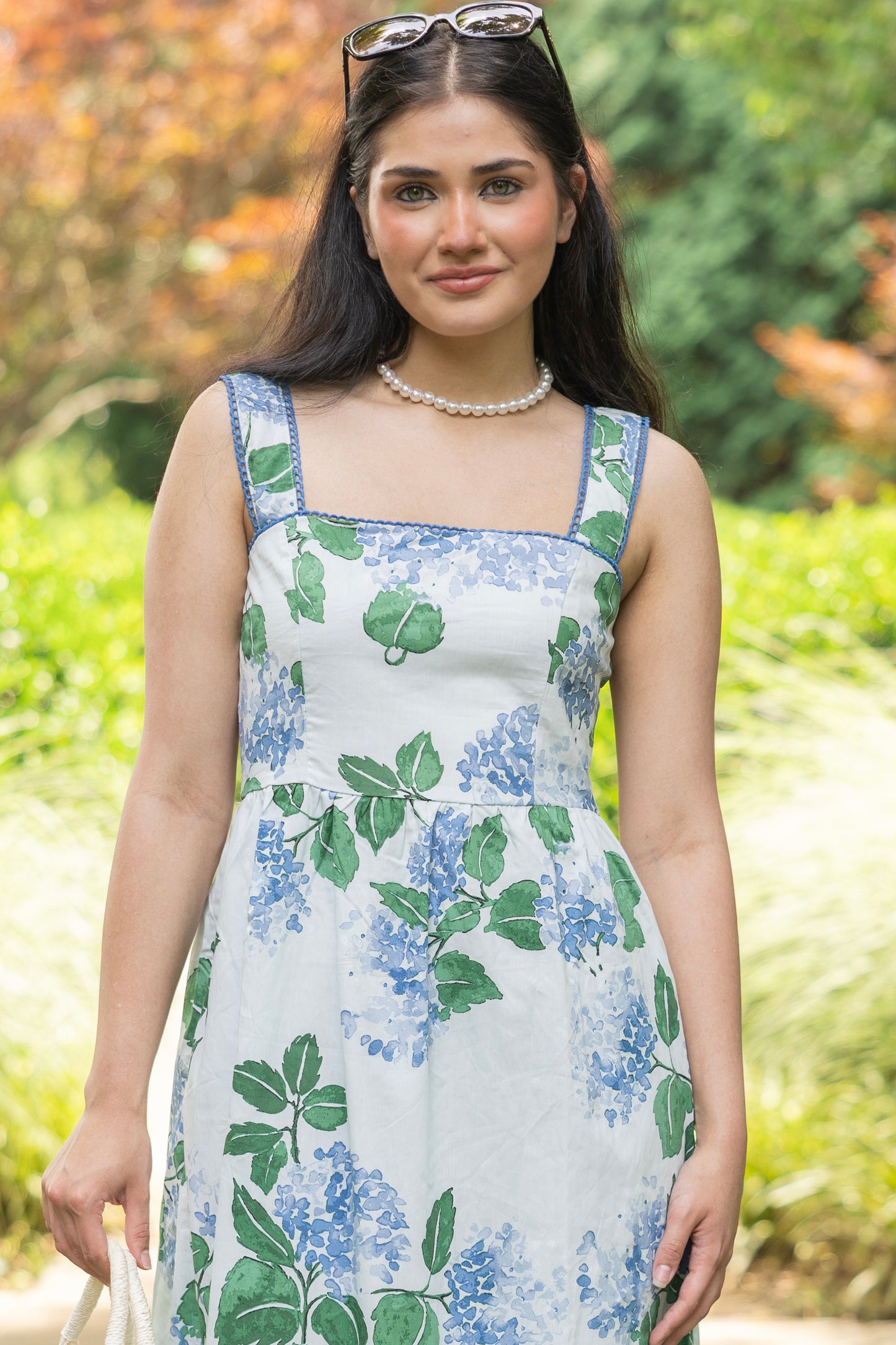 Blue Hydrangea Manor Dress