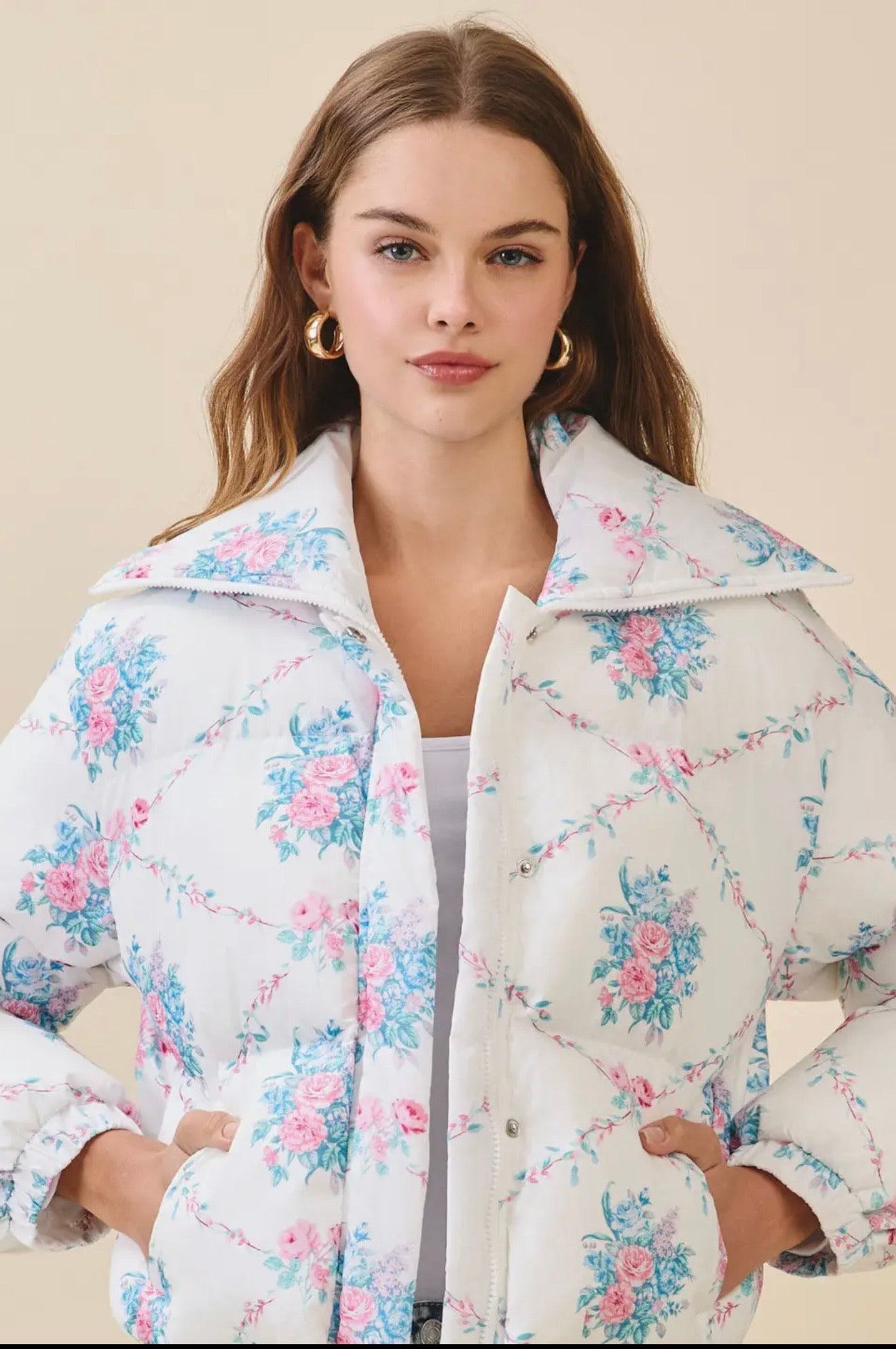 Rosalie Bow Puffer Jacket