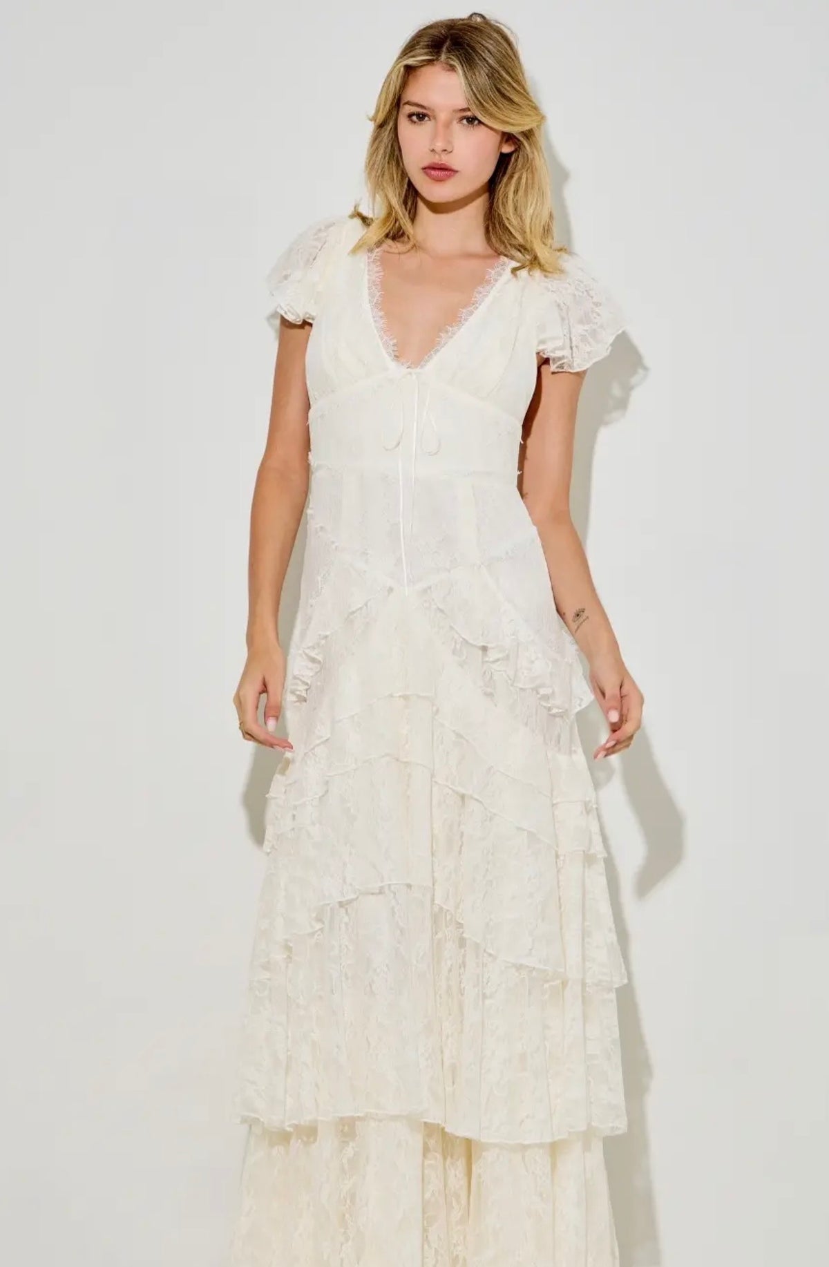 The Celestine Dress- White