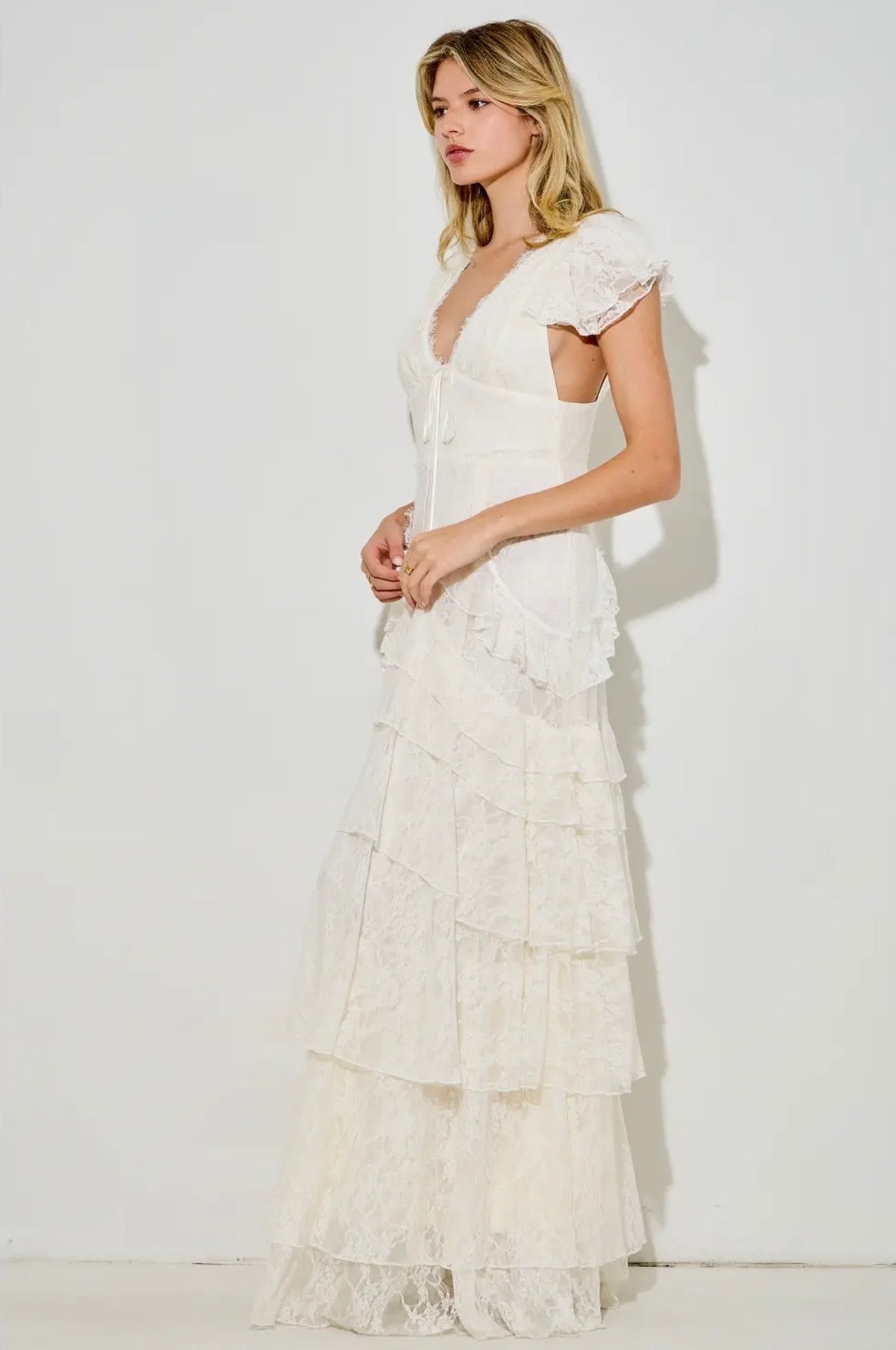 The Celestine Dress- White