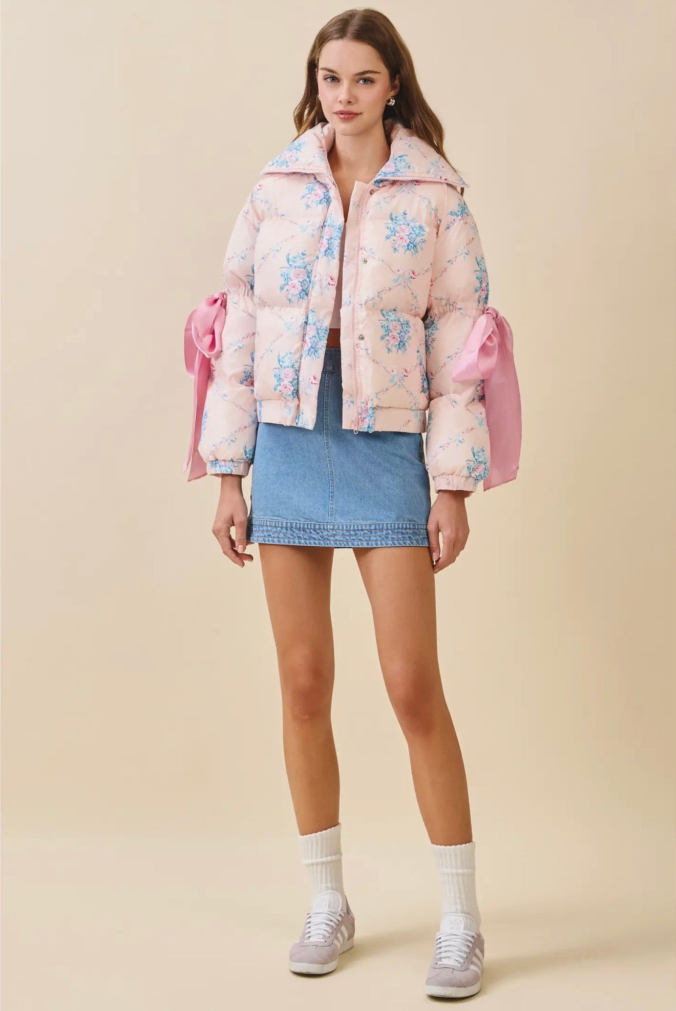 Rosalie Bow Puffer Jacket