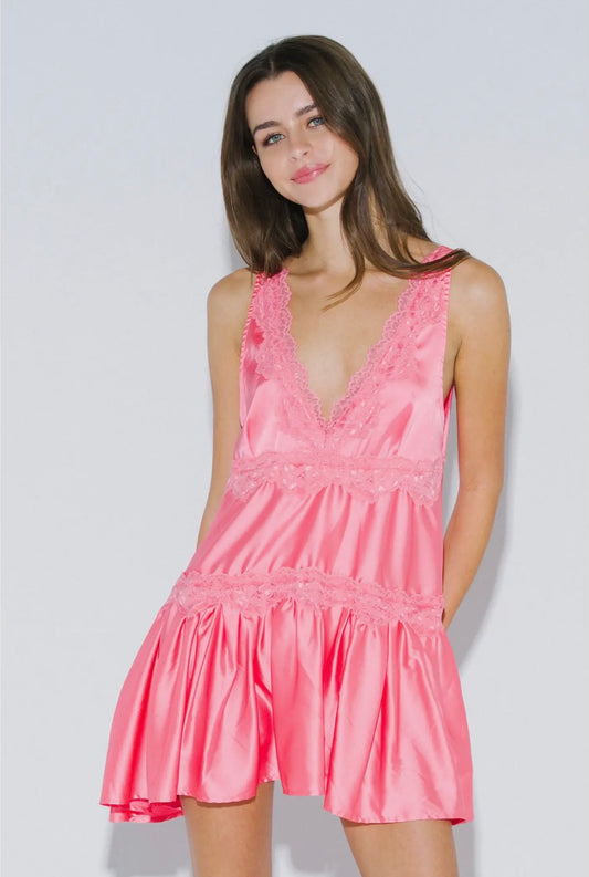 The Avelin Dress: Coral Pink