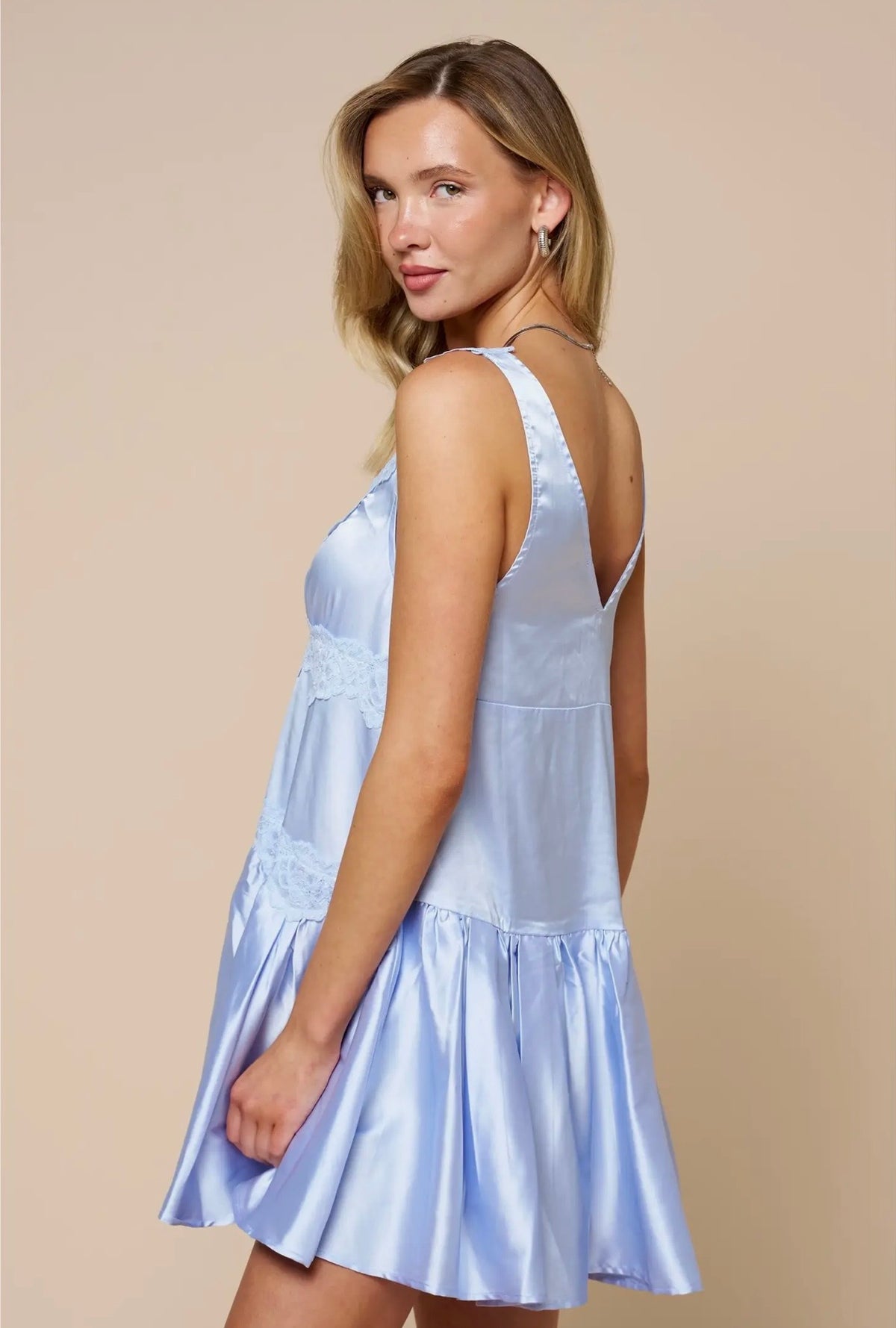 The Aveline  Dress: Periwinkle Blue