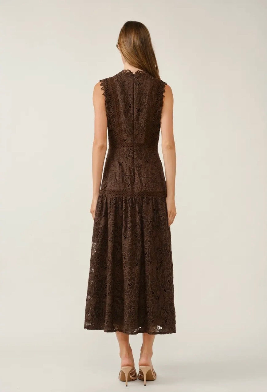 PREORDER: The Isolde Lace Midi Dress