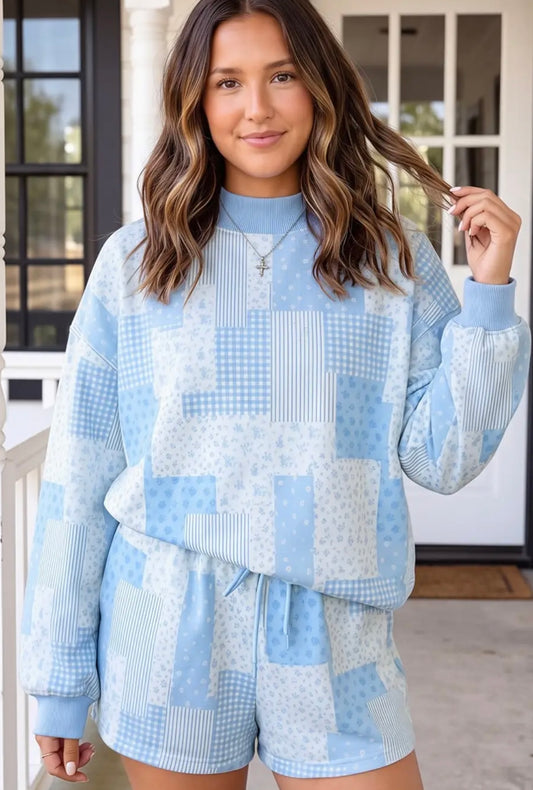 PREORDER :The Bleu Coquette Lounge Set
